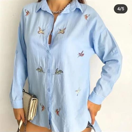 شومیز گلدوزی ترک